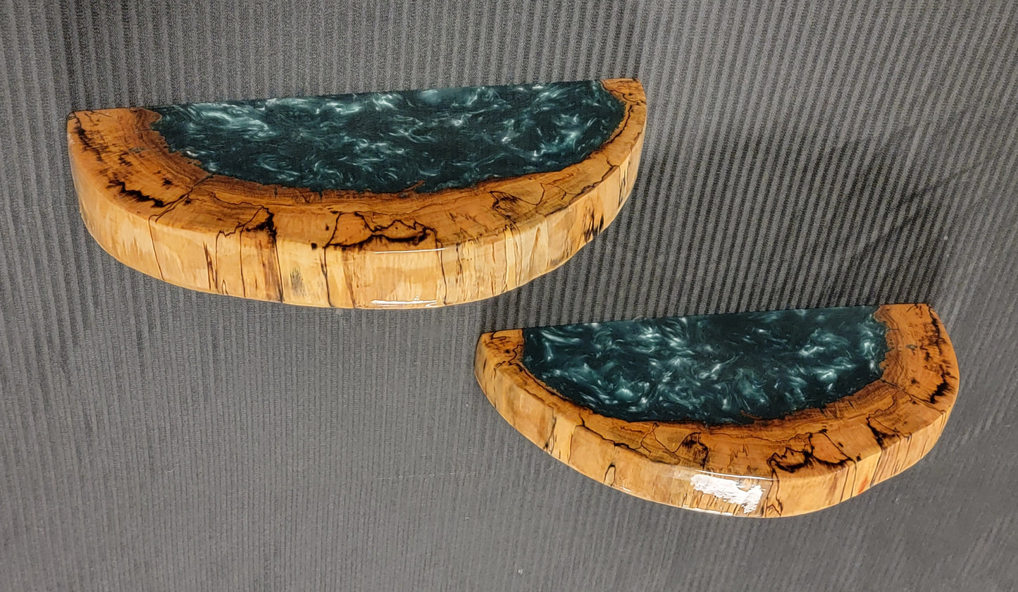 Mystic Green Floating Sheves