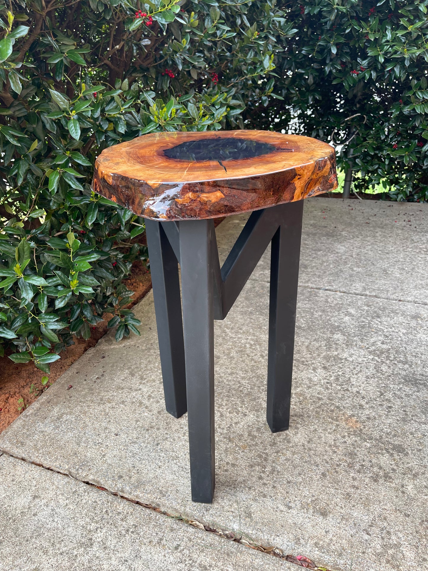 Smokey Accent Table